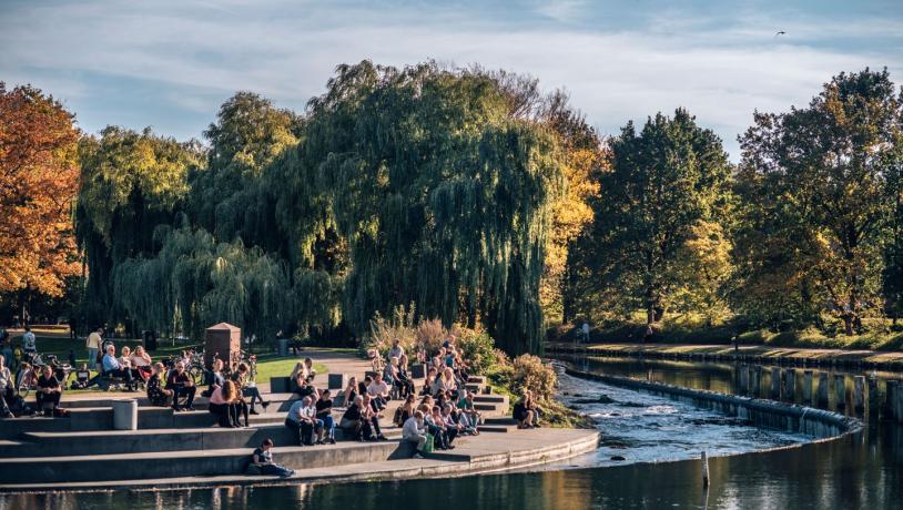 Munke Mose-Park in Odense auf der dänischen Ostseeinsel Fünen