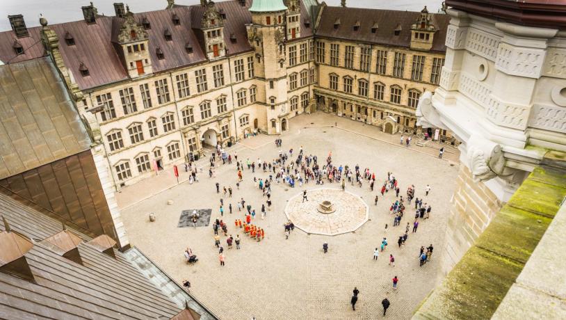 The courtyard at Kronborg Castle, Helsingør