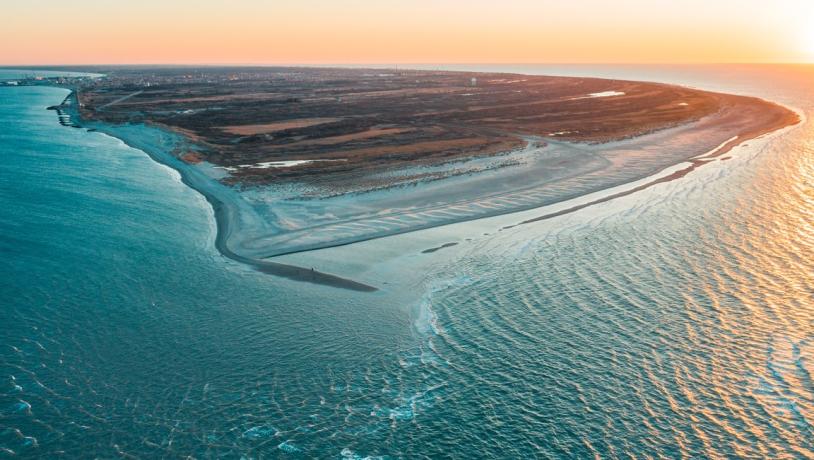 Die Spitze von Dänemark Grenen in Skagen in Nordjütland