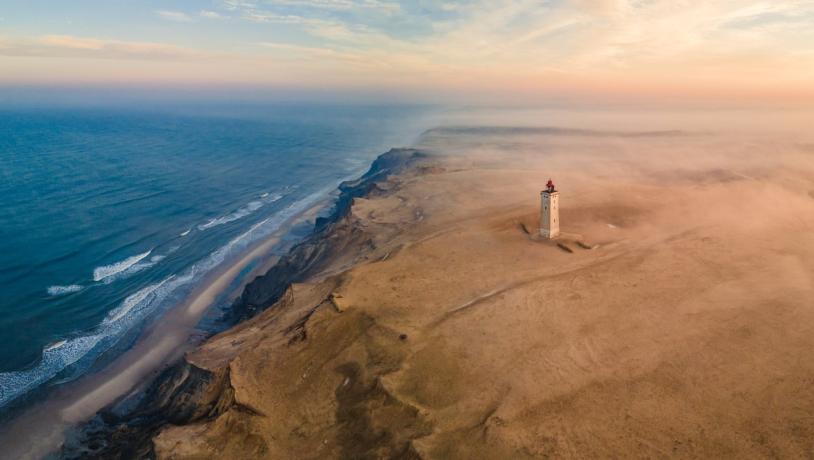 Rubjerg Knude Lighthouse on the cliffs of North Jutland