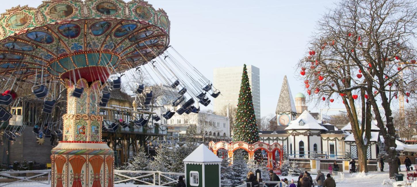 Weihnachtszeit im Tivoli in Kopenhagen