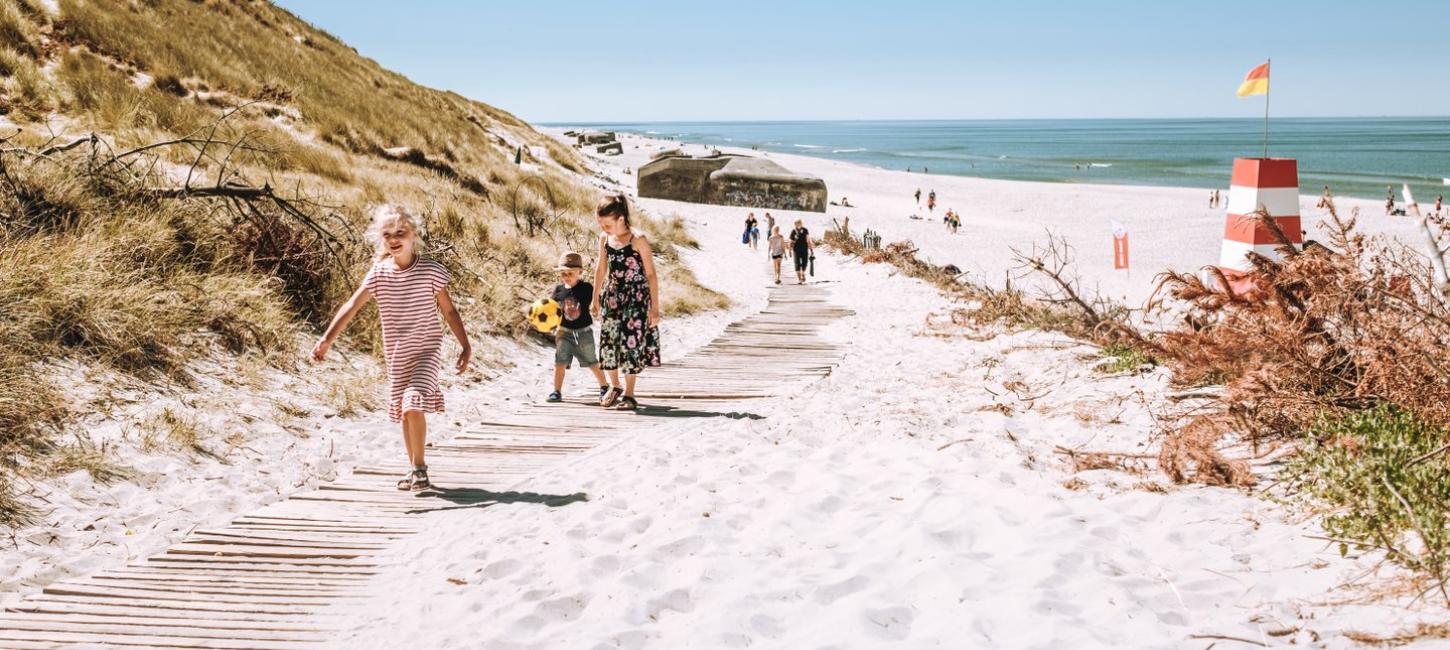 Kids on Søndervig Beach