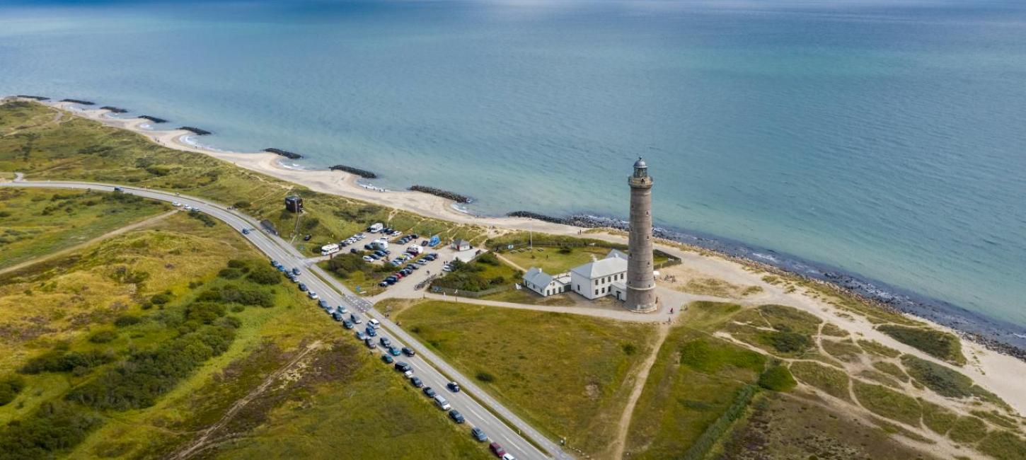 Leuchtturm Skagen Grå Fyr im dänischen Nortjütland