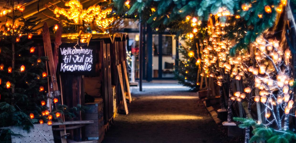 Ein Bild von der Weihnachtsausstellung im Cafe Krusmølle