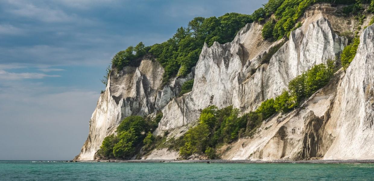 Kreidefelsen Møns Klint in Südseeland an der Dänischen Ostsee
