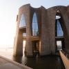 Architectural building and restaurant Fjordenhus in Vejle, East Jutland