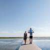 Family on a bridge in Himmerland