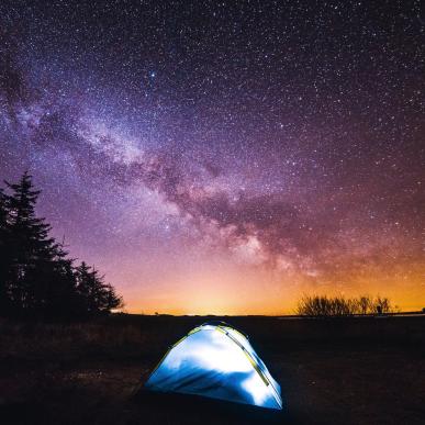 Sleeping under the stars in Thy National Park