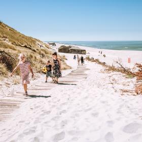 Kids on Søndervig Beach