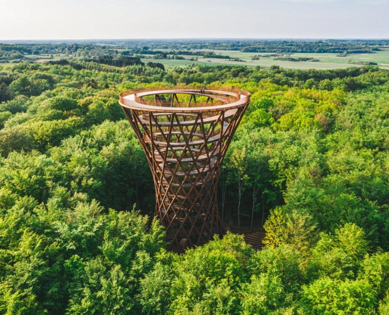 Forest Tower Camp Adventure near Haslev, South Zealand, Denmark